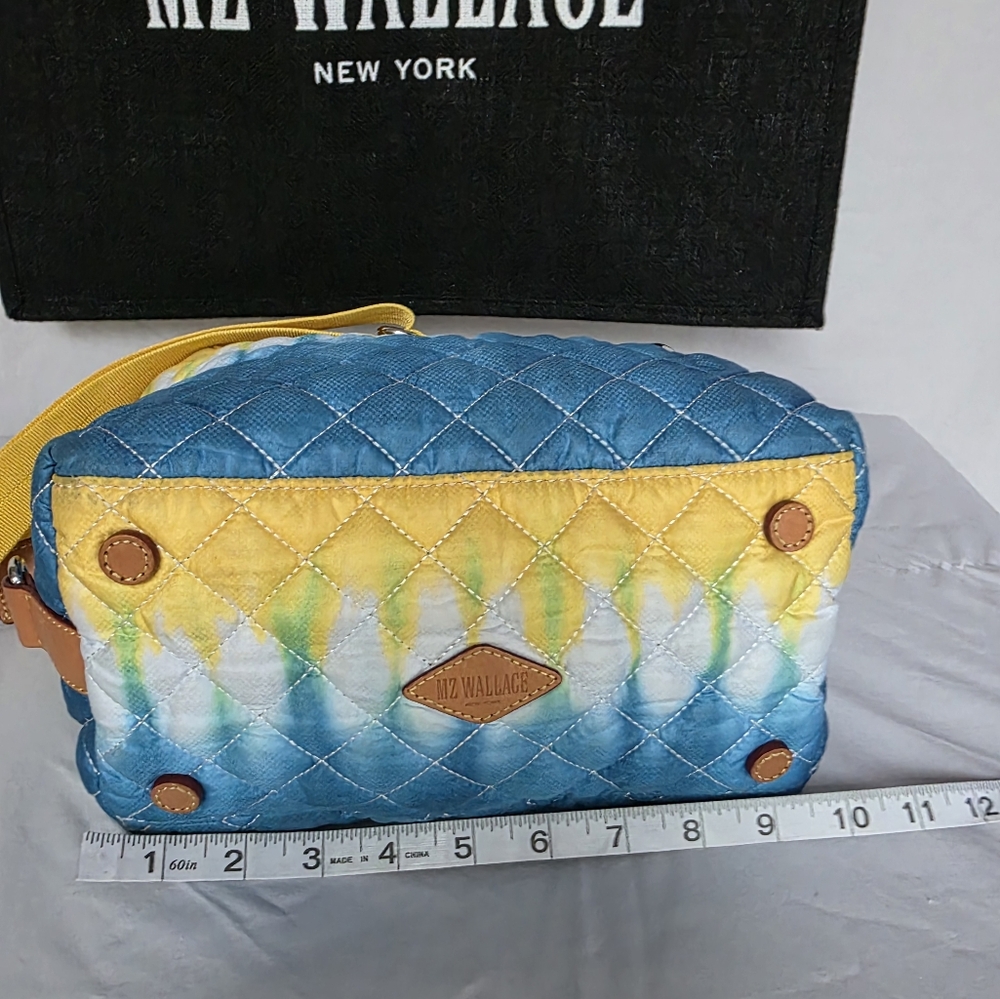 MZ Wallace Micro Sutton Bag Daffodil Tie Dye/Gold - Picture 5 of 16